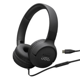 JBL Tune 520C USB-C - Black - Hi-Res wired on-ear headphones - Hero JBL Tune 520C USB-C - Black - Hi-Res wired on-ear headphones - Hero